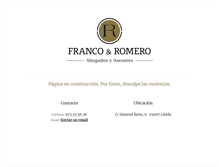 Tablet Screenshot of franco-romero.com